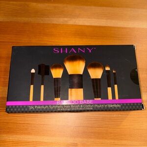 Shany Bamboo Babe 7Pc Vegan Synthetic Brush Set New